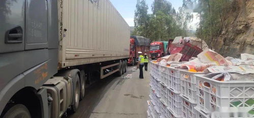 拖掛車(chē)側(cè)翻 沃柑灑落一地，華坪民警20小時(shí)緊急救援彰顯責(zé)任擔(dān)當(dāng)